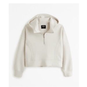 Abercrombie YPB neoKNIT Women's Cream Hoodie EUC